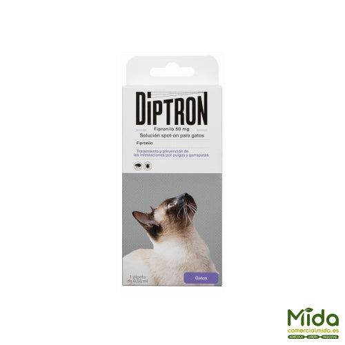Quimunsa DIPTRON Solucion SpotOn Antiparasitario Gato