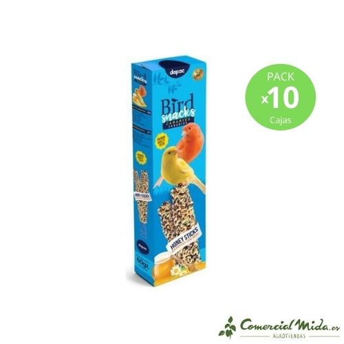 Barritas de Frutas para Canarios DAPAC 60g (10 Cajas)