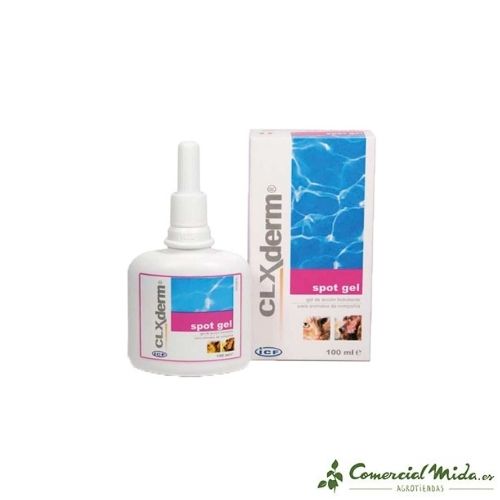 Gel antiséptico para perros y gatos Clxderm 100 ml de ICF