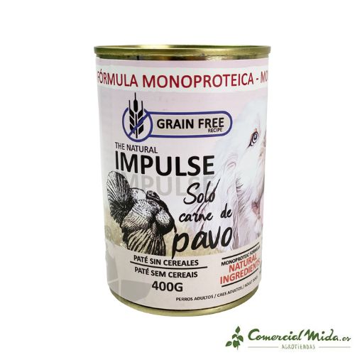 Natural Impulse Lata Pavo para Perros