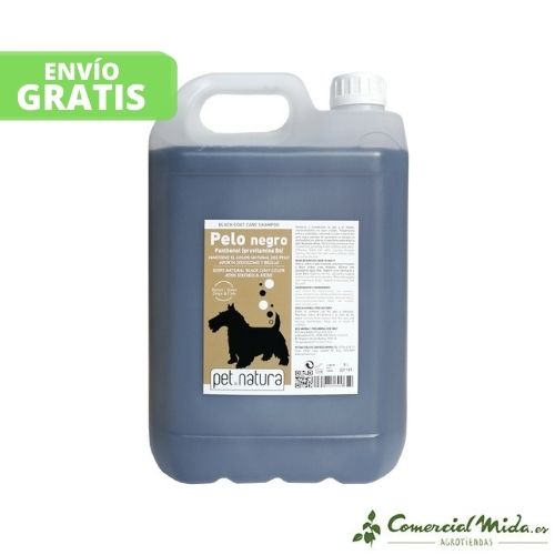 Champú para pelo negro PetNatura perros y gatos (Garrafa)