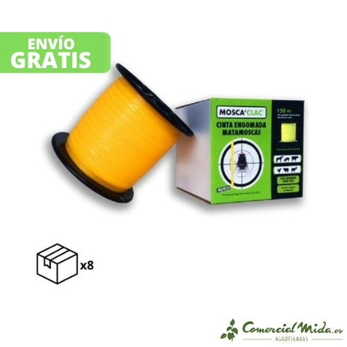 PROTECTA Cinta Engomada para Atrapar Moscas 8 Uds