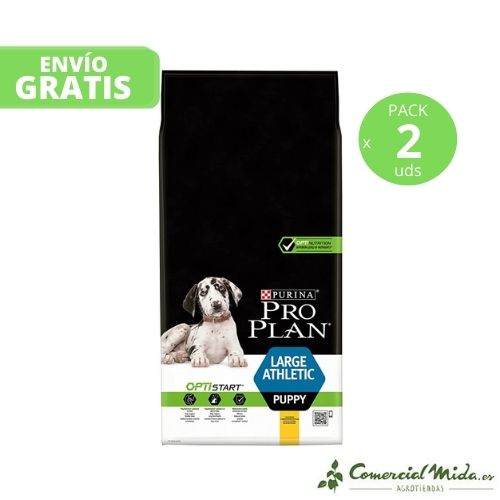 Pienso PURINA PRO PLAN LARGE ATHLETIC 2x12 Kg para cachorros