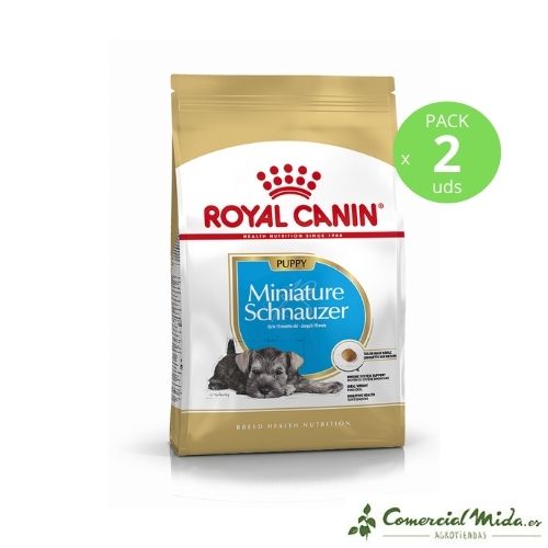 ROYAL CANIN MINIATURE SCHNAUZER PUPPY pack de 2 unidades