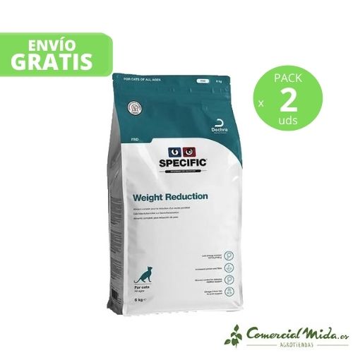 Pienso para gatos Weight Reduction 2x6 Kg de Specific