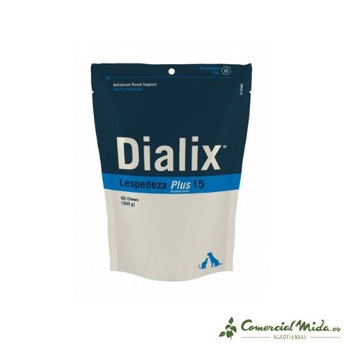 Suplemento alimenticio para perros y gatos Dialix Lespedeza Plus-15 60 chews de Vetnova